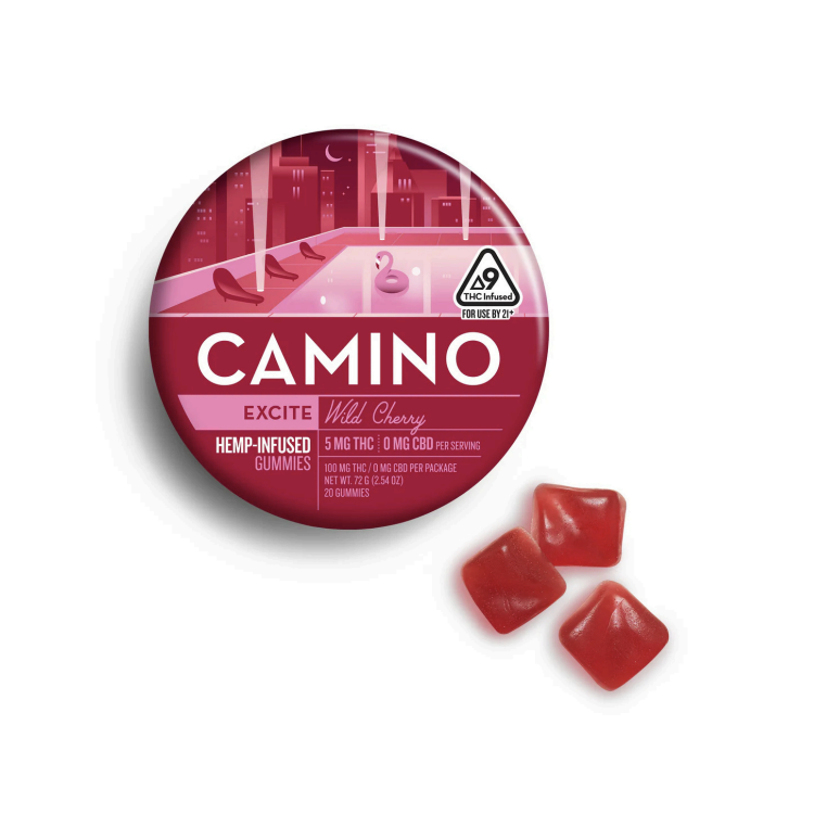 Camino Gummies 100mg THC 20 Ct / Wild Cherry